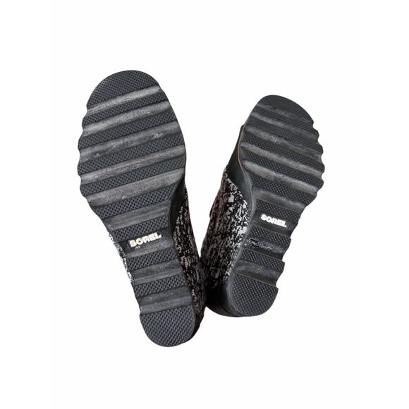 Sorel Boots PDX Wedge Ankle Black Pink Boots Size 7.5 - Picture 8 of 9